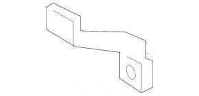 Rear bumper reinforcement bracket left upper Hyundai Sonata 15-17