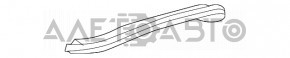 Rear bumper lip trim left Porsche Panamera 14-16 under muffler