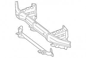 Front bumper reinforcement Mercedes W166 ML/GLE 12-19 AMG pkg