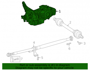 Mercedes X247 GLB 20-26 rear differential