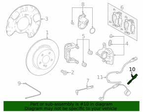 Front left ABS sensor for Mercedes H247 GLA 20-26