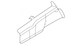 Seal wing hood-wing left Ford Flex 09-19
