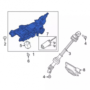 Ford Flex 13-19 Electric Steering Column
