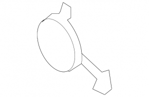Front bumper tow hook plug MAZDA CX-7 06-09