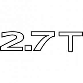 Emblem inscription 2.7T tailgate Lincoln MKX 16-18
