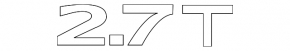 Emblem inscription 2.7T tailgate Lincoln MKX 16-18