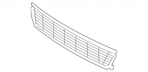 Lower grille front bumper Ford Explorer 16-17 rest, pressed