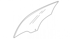 Rear left door glass Mazda6 03-08