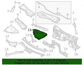 Left side glass trim for Mazda CX-90 24-26