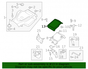 Engine cover MAZDA CX-7 06-12 decorative