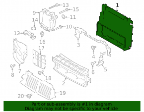 Land Rover Range Rover 13-21 Radiator Deflector Frame, 3.0, 5.0