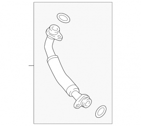 Audi A4 B9 17-21 2.0T Turbocharger Oil Drain Pipe