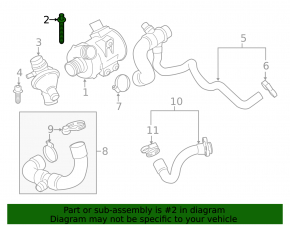 Auxiliary cooling pump BMW 2 F22 14-16 N20