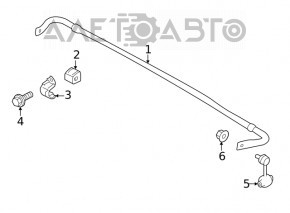 Stabilizer link rear left Subaru Outback 20- CTR