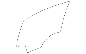 Rear left door glass GMC Terrain 10-17
