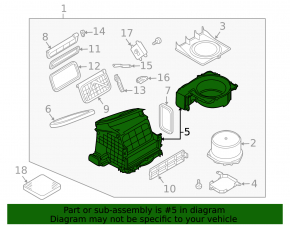 Heater Fan Housing for Infiniti FX35 FX45 03-08