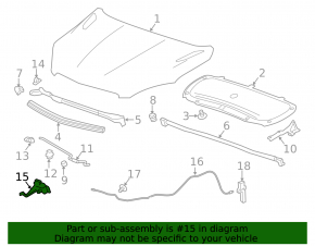 Chevrolet Trax 19-22 Hood Lock with Sensor
