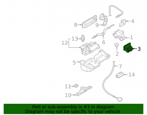Audi A6 C8 19- Trunk lid lock trim