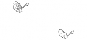 Left hood lock for Audi Q8 19-25 with sensor