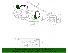 Left hood lock for Audi Q8 19-25 with sensor