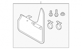 Mudguard rear left VW Beetle 12-19