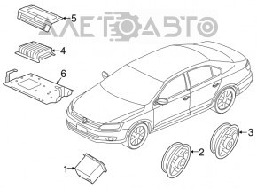 Audio amplifier VW Passat b8 16-19 USA Fender Panasonic