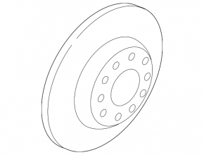 Rear left brake disc VW Taos 22-25