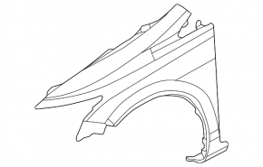 Front right fender Honda Civic 11-15