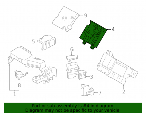 Positive terminal housing of the BMW X5 G05 19-23 battery