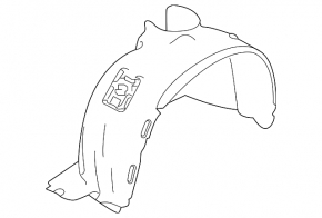Front right fender liner Infiniti QX30 17-