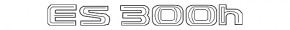 Emblem inscription ES300H trunk lid Lexus ES300h 19-22