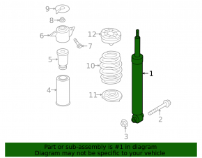 Shock absorber rear left Audi Q5 80A 18-