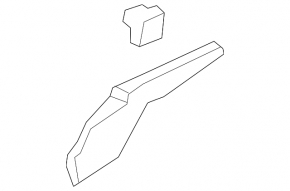 Right windshield wiper seal for Chevrolet Malibu 16-23