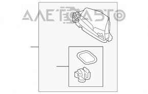 Antenna fin Lexus IS 14-20