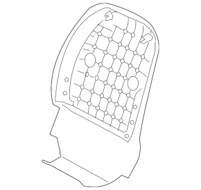 Rear driver's seat cover for a 1996 Hyundai Tucson, black, with scratches