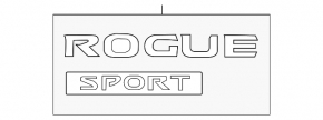 Nissan Rogue Sport 17-22 Tailgate Emblem Rogue Sport