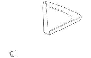 Rear right window plug Chevrolet Cruze 11-15 black