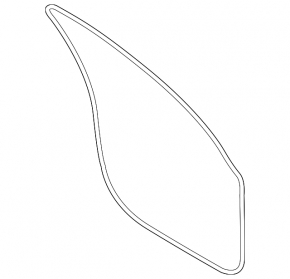 Front left door seal for Porsche Cayenne 20-26 Coupe