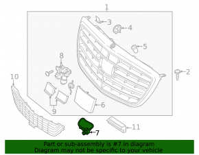 Rear view camera Mercedes GLS-class X166 13-19