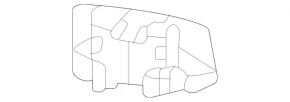 Bracket blind spot sensor rear left Mercedes W167 GLE 350 450 20-23 AMG pkg