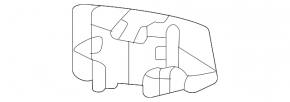 Bracket blind spot sensor rear left Mercedes W167 GLE 350 450 20-23 AMG pkg