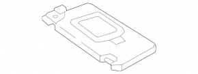 Left visor Mercedes GLC 16-22 beige, without hook
