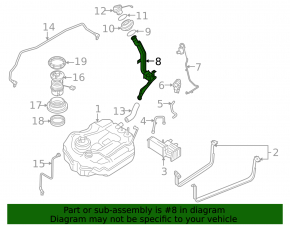 Fuel filler neck Mazda3 2.3 03-09 HB