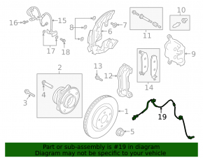 Lincoln Aviator 20-24 Rear Left ABS Sensor