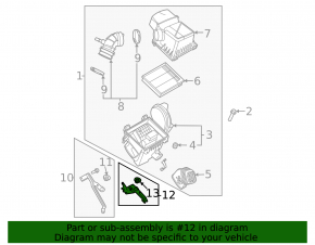 Ford Escape MK4 2025 Hybrid Air Filter Housing Bracket, Plug-In, Left