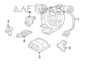 Front left airbag sensor Jaguar F-Pace X761 17-20