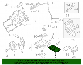 Oil pan Audi Q7 16- lower part 3.0T