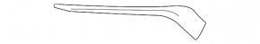Front bumper molding right Mercedes CLA 14-16 prerest