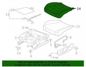VW Jetta 22-26 passenger seat upholstery, black leather
