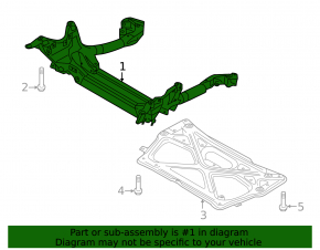 Front subframe Audi A6 C7 12-18